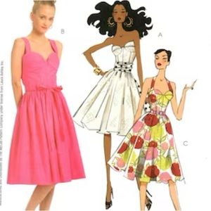 100% Silk Corset Floral Dress